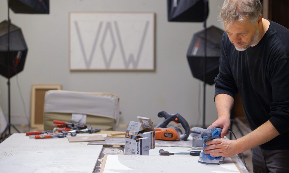 Kunstneren i arbeidsprosess