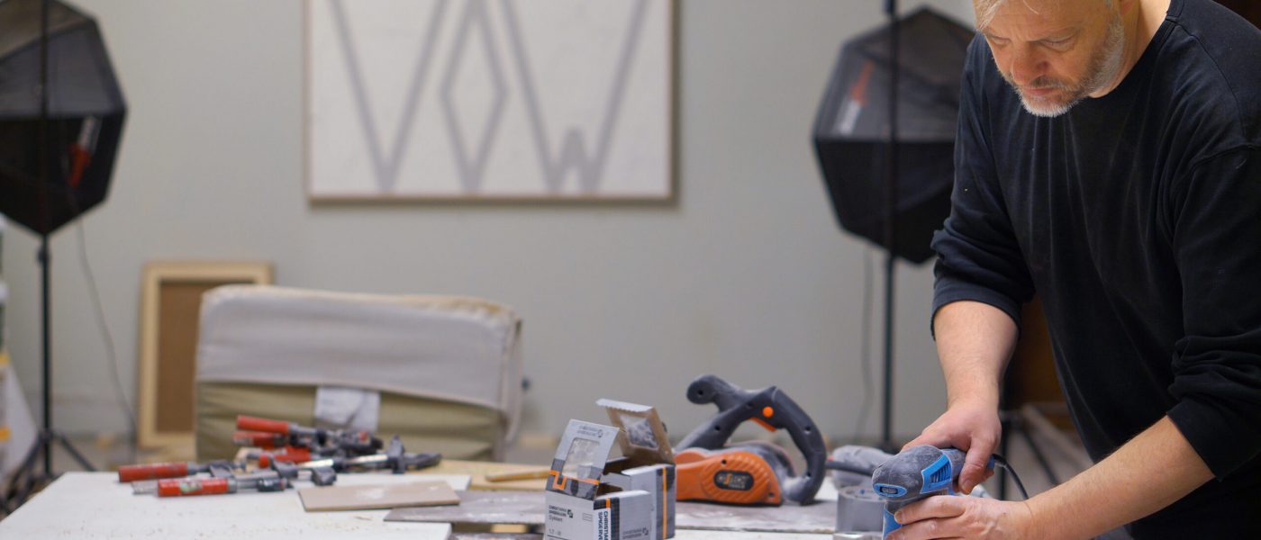Kunstneren i arbeidsprosess